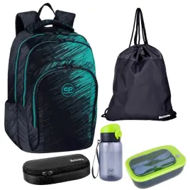 zestaw-plecak-szkolny-wielokomorowy-czarny-zielony-coolpack-5-elementow