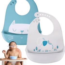 sliniak-silikonowy-sliniaczek-2-pak-2-sztuki-kotek-i-slonik-24-32-cm