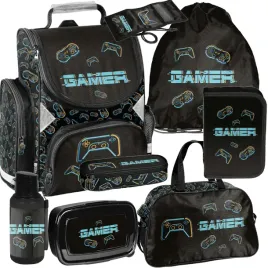 mega-zestaw-tornister-szkolny-paso-plecak-pads-klasa-1-3-gamer-zestaw-8el