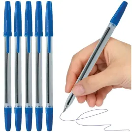 dlugopis-niebieski-07mm-z-zatyczka-tradycyjny-office-products-5-szt