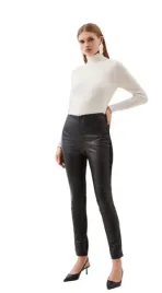 karen-millen-spodnie-damskie-czarne-basic-36-1y1x