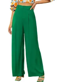 shein-spodnie-eleganckie-proste-zielone-38-lrj
