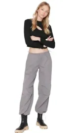trendyol-szare-casual-spodnie-z-sznurowaniem-na-nogawkach-38-j9a