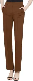 urban-coco-brazowe-proste-spodnie-casual-z-marszczeniami-m-j9a