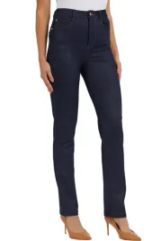 guess-granatowe-proste-spodnie-damskie-z-wysokim-stanem-m-gga