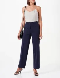 tom-tailor-granatowe-proste-eleganckie-spodnie-wysoki-stan-34-30-7aa