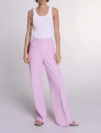 maje-rozowe-proste-spodnie-casual-dlugie-fason-34-fta