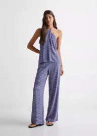 mango-spodnie-casual-proste-niebiesko-rozowy-wzor-s-fta