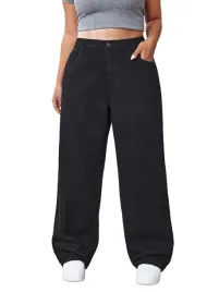 shein-plus-size-damskie-spodnie-czarne-jeansowe-szerokie-44-1la