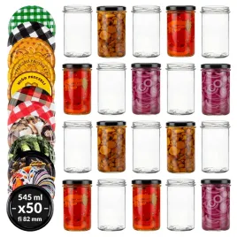 50x-sloiki-545-ml-z-zakretkami-82mm-sloik-szklany-na-ogorki-miesiwo-owoce