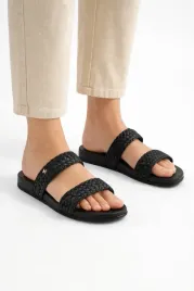 mexx-czarne-klapki-damskie-z-plecionymi-paskami-casual-39-i3a