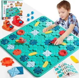 gra-planszowa-logiczna-tor-samochodowy-puzzle-labirynt-dla-autek-38el-3