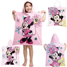 poncho-dla-dzieci-myszka-mini-50x115cm-recznik-z-kapturem-rozowy