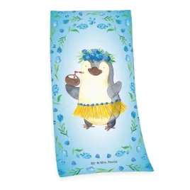 recznik-plazowy-75x150-pan-i-pani-panda-niebieski-dzieciecy-bawelniany