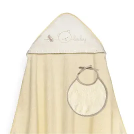 okrycie-kapielowe-100x100-baby-bezowy-recznik-z-kapturkiem-sliniaczek
