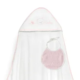 okrycie-kapielowe-100x100-baby-bialy-rozowy-recznik-z-kapturkiem