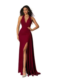 shein-bordowa-sukienka-wieczorowa-maxi-z-dekoltem-wiazanym-42-44-1la