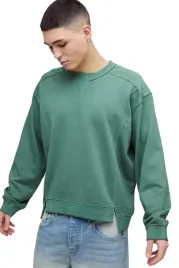 boohooman-meska-bluza-z-dlugim-rekawem-zielona-bez-nadruku-z3a