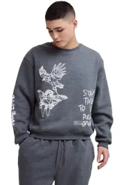 boohooman-bluza-meska-szara-melanz-z-nadrukiem-i-dlugim-rekawem-z3a