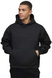 boohooman-bluza-meska-z-kapturem-czarna-gladka-z3a