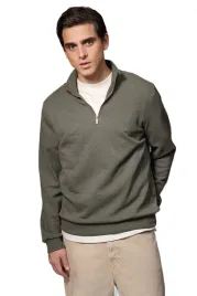 trendyol-man-bluza-meska-z-zamkiem-khaki-melanz-dlugi-rekaw-xl-5da