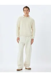 koton-meska-bluza-bezowa-kolnierzyk-bawelna-wygodna-modna-casualowa-m-5ga