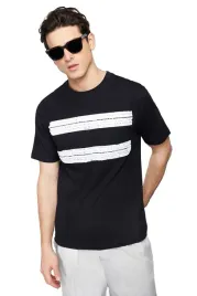 trendyol-man-meski-t-shirt-czarny-z-bialym-nadrukiem-paski-s-5da
