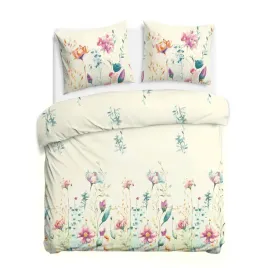 posciel-220x200-kremowa-pastelowe-kwiaty-cottonlove
