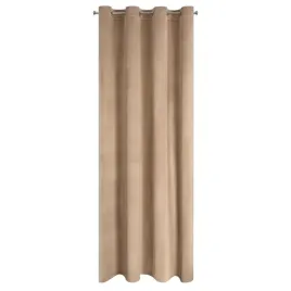 komplet-zaslon-2szt-140x250-darla-bezowy-ciemny-welurowy-na-przelotkach