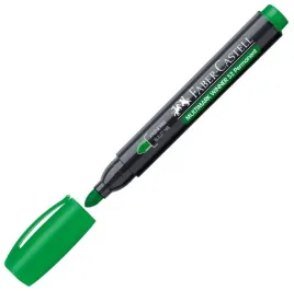 marker-permanentny-52-zielony-koncowka-okragla-28mm-faber-castell-157863