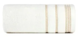 recznik-50x90-kremowy-z-ozdobna-welurowa-bordiura-w-pasy-frotte-500-g-m2