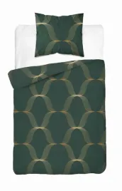 posciel-satynowa-140x200-zielona-butelkowa-zlota-ornament-5088-b-home-satin