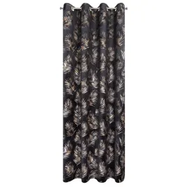 zaslona-140x250-gloria-2-czarna-szampanska-liscie-welurowa