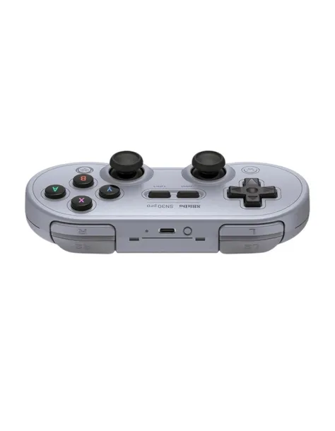 8bitdo-sn30-pro-szary-pc-switch-android-mac-efekt-halla-sposob-podlaczenia-bezprzewodowy-przewodowy