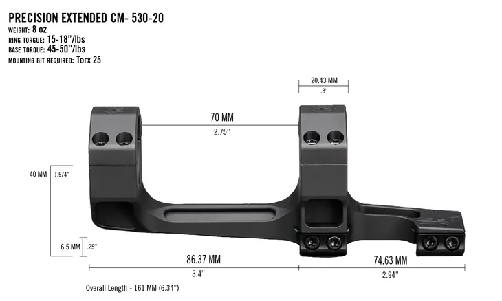 montaz-vortex-precision-extended-30-mm-20-moa-marka-vortex-optics