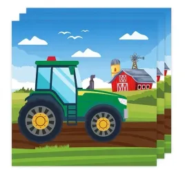 papierowe-serwetki-pojazdy-traktor-farma-zestaw-12-szt-33x33-cm-na-urodziny