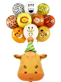 zestaw-balonow-zwierzeta-zoo-safari-zyrafa-11-szt-na-urodziny-przyjecie