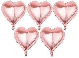 5-x-balon-foliowy-metaliczny-rose-gold-serce-serduszko-metaliczne-45-cm