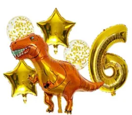zestaw-balonow-hel-urodzinowe-6-urodziny-dinozaur-cyfra-szesc-balony-zlote