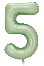 balon-foliowy-cyfra-piec-5-na-urodziny-100cm-jasny-zielony-mietowy-oliwkowy