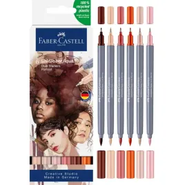 pisaki-akwarelowe-goldfaber-dwustronne-cieliste-portrait-6szt-faber-castell