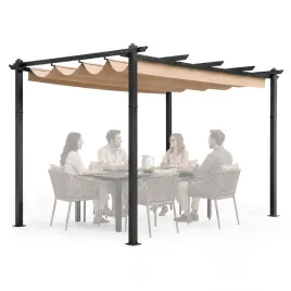 pergola-ogrodowa-tarasowa-3x4-m-stalowa-altana-zadaszenie-bezowa-multigarden