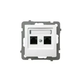 ospel-as-gniazdo-elektryczne-komputerowe-podwojne-kat-5-mmc-biale-modul