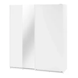biala-szafa-przesuwna-z-lustrem-maxi-200-cm