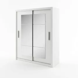 szafa-przesuwna-dwudrzwiowa-z-lustrem-2d-idea-id-02-biala-przeszklona