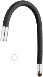 wylewka-do-baterii-zlewozmywakowej-ferro-elastico-w100b-b-czarna