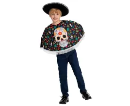 stroj-dia-de-los-muertos-dla-dzieci-130-140-cm-ponczo-i-kapelusz