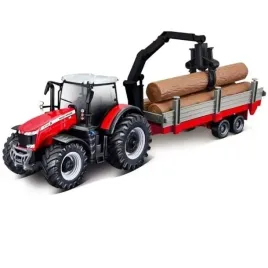 farm-tractor-fergusson-8740s-przyczepa-bburago