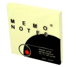 memo-notes-75x75mm-zolty
