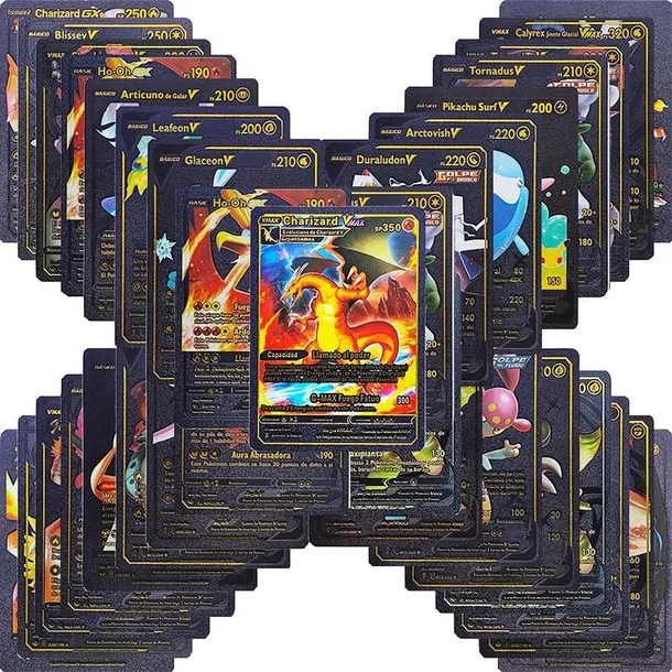 Karty Pokemon Czarne 55 Kart Na Prezent Dla Dziecka Urodziny Zabawa